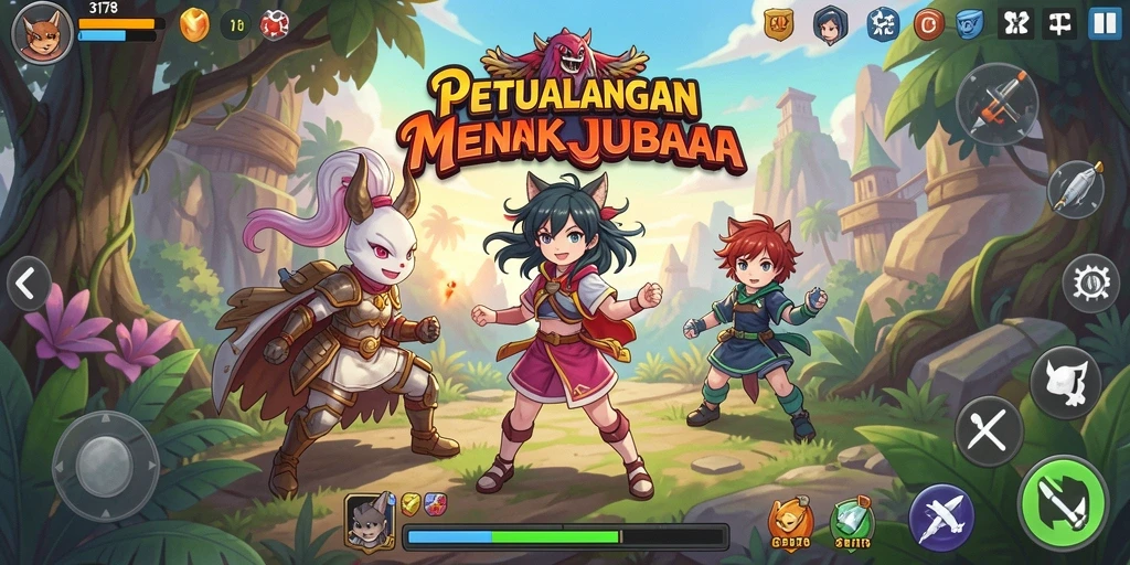 Tampilan interaksi karakter dalam gameplay 3178 yang menarik.