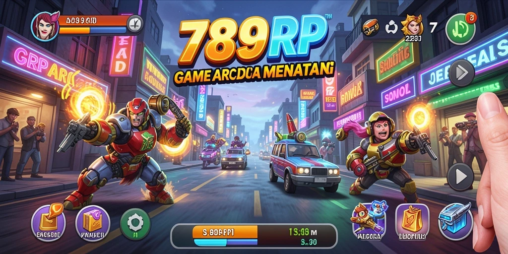 Screenshot utama 789RP menampilkan aksi permainan arcade yang menyenangkan.