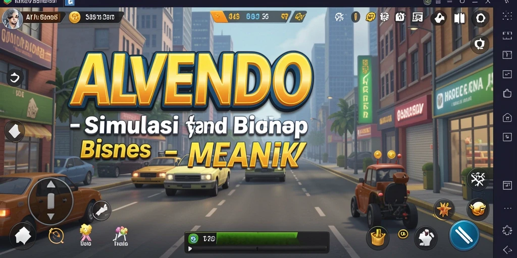 Tampilan gameplay ALVENDO yang interaktif dan realistis.