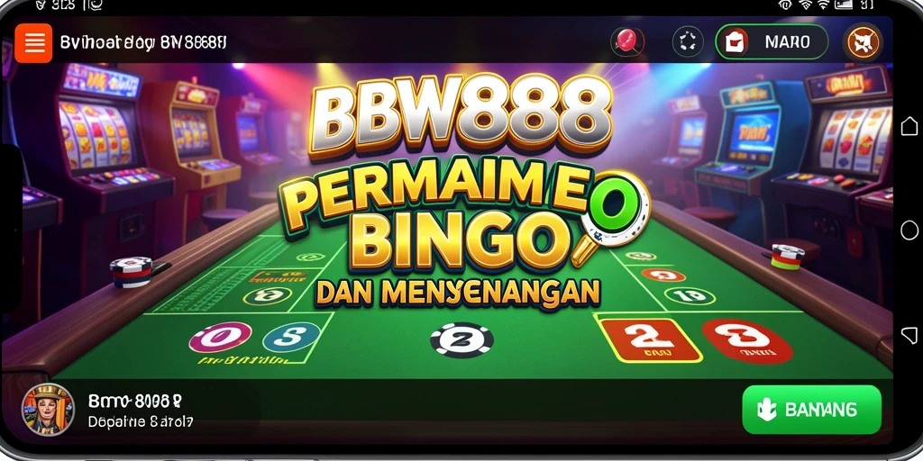 Tangkapan layar gameplay BW888 dengan suasana bingo yang seru.