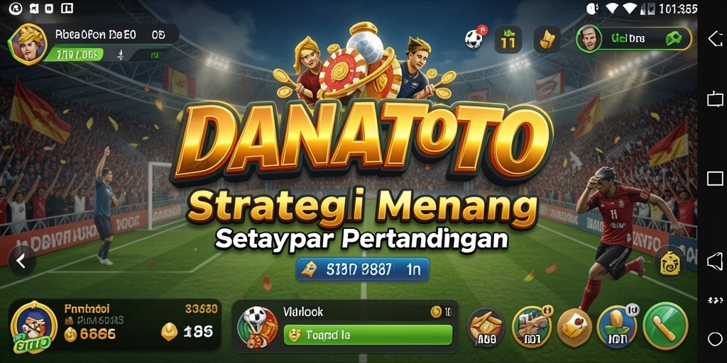 Tampilan gameplay luar biasa dalam DANATOTO yang menampilkan pertempuran strategi.