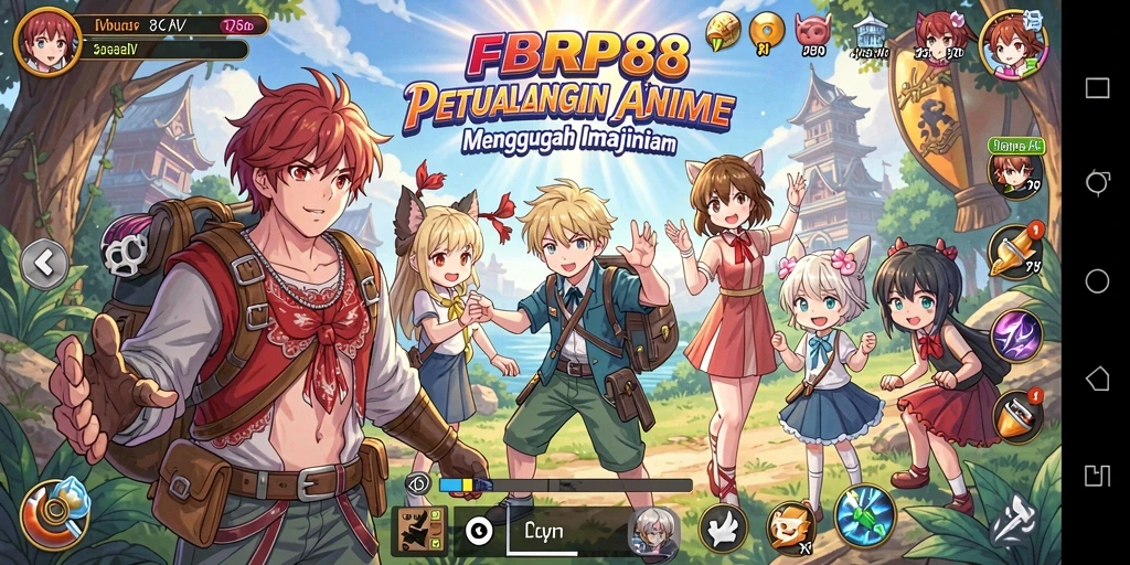 Screenshot FBRP88 menampilkan aksi seru dalam dunia Anime.