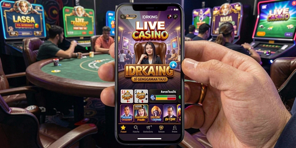 Tampilan gameplay Live Casino di IDRKING yang memukau dan mendebarkan.