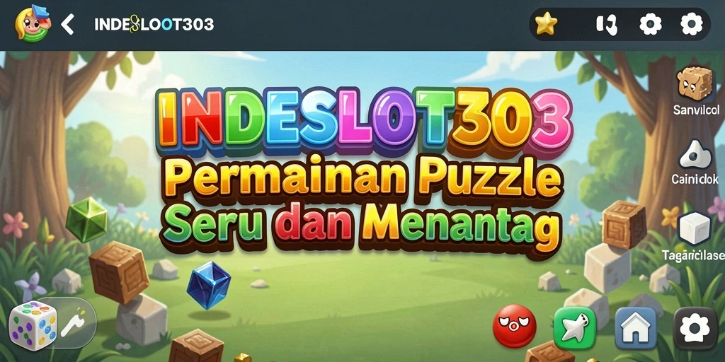 Tampilan gameplay seru saat menyelesaikan puzzle INDESLOT303.