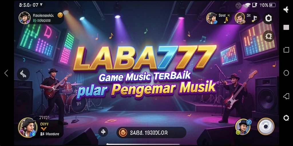 Tampilan gameplay LABA777 dengan berbagai lagu dan tantangan menarik.