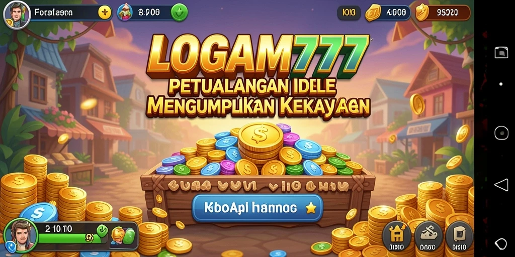 Tampilan gameplay LOGAM777 yang menawan dengan mekanisme Idle.