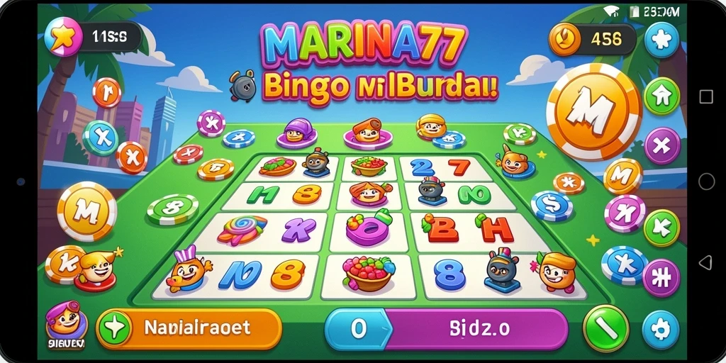 Screenshot utama menunjukkan gameplay menarik permainan Bingo.