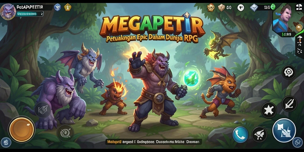 Tampilan gameplay MEGAPETIR yang mendebarkan dan penuh aksi.