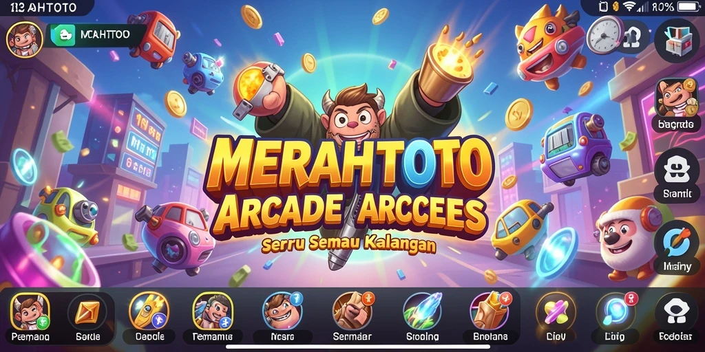 Tampilan seru gameplay MERAHTOTO dengan grafis yang menarik.