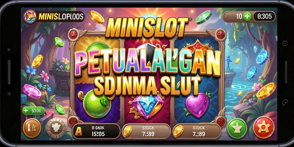 Tampilan dinamis gameplay Adventure MINISLOT yang seru.