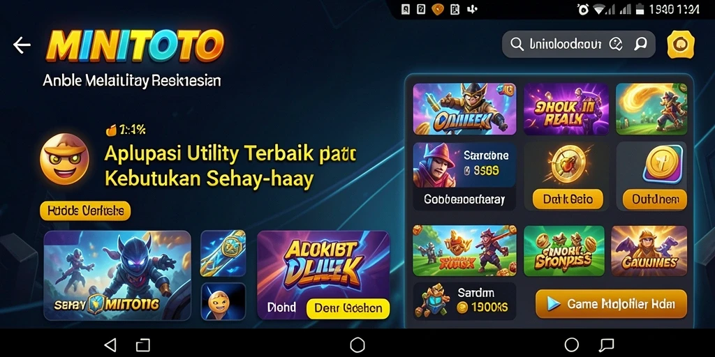 Tampilan utama MINITOTO yang intuitif dan mudah digunakan.