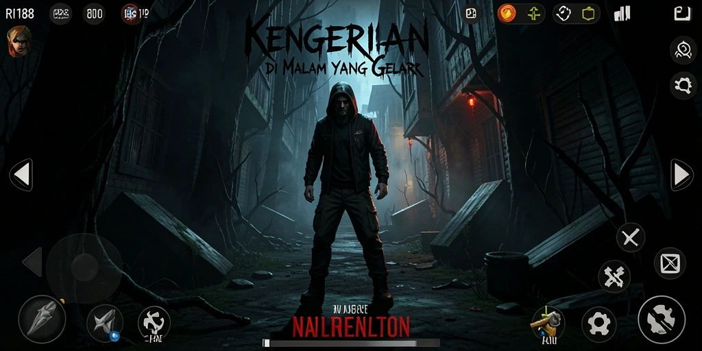 Tangkapan layar menampilkan suasana mencekam dalam gameplay RI188.