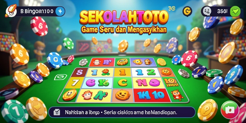 Tampilan gameplay Bingo yang seru dan interaktif di SEKOLAHTOTO.