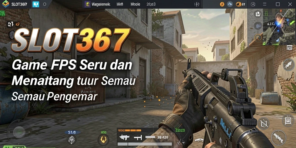 Screenshot menunjukkan pertempuran intens dalam game FPS yang memikat.