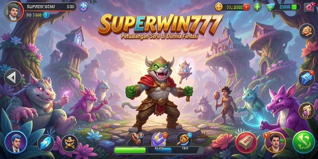 Tangkapan layar gameplay SUPERWIN777 dengan suasana petualangan yang menegangkan.