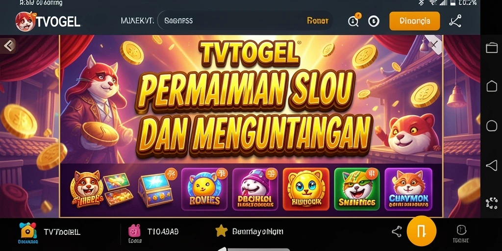 Tampilan menyenangkan dalam permainan Slot TVTOGEL.